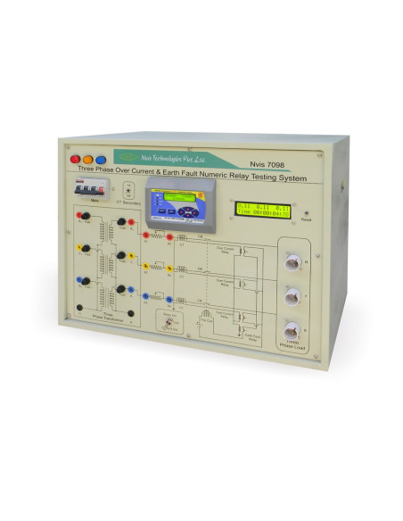 Nvis 7098 Laboratorio para Sistema de Prueba de Relé Trifásico de Sobrecorriente y Falla a Tierra