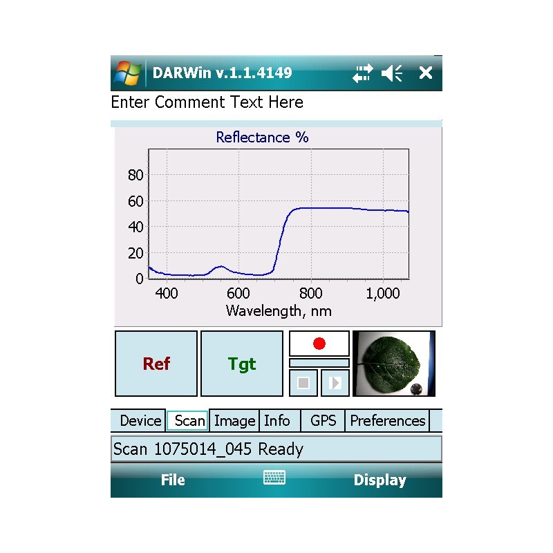 PSR-1100f Espectrómetros y Espectrorradiómetros Portátiles Compactos de Campo Ligero