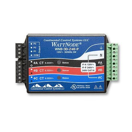 T-WNB-3D-480 Transductor de Potencia KW/h 3 Fases