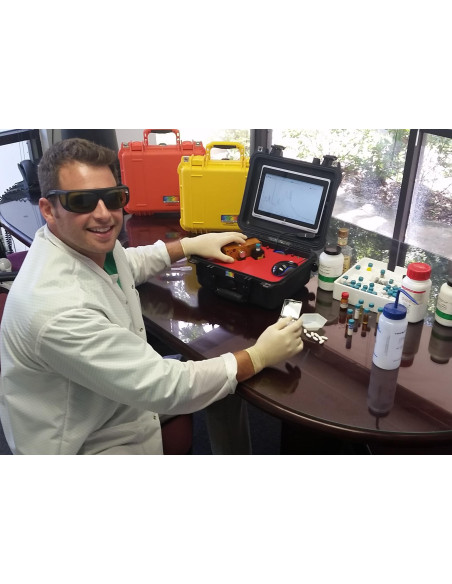 StellarCASE-Raman Analisador Portátil Raman System para ID de Material e Espectroscopia Raman