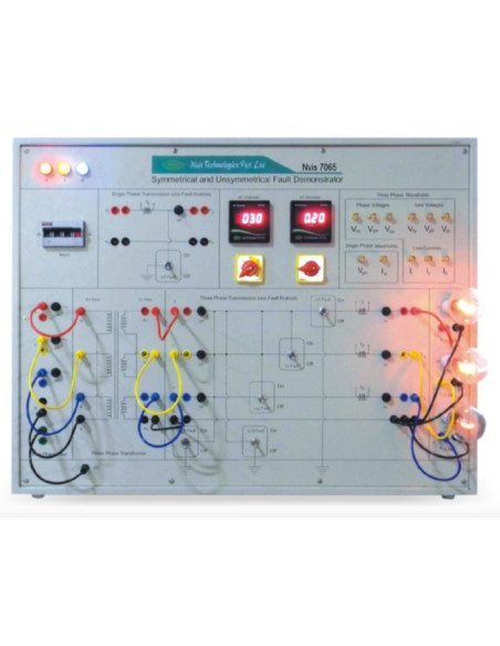 Nvis 7065 Symmetrical and Unsymmetrical Fault Demonstrator Lab