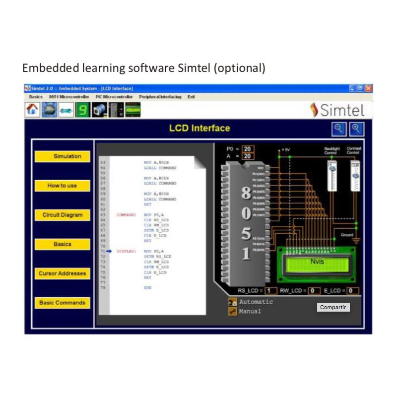 Nvis 5001A Techbook para a Plataforma de Desenvolvimento Universal 8051