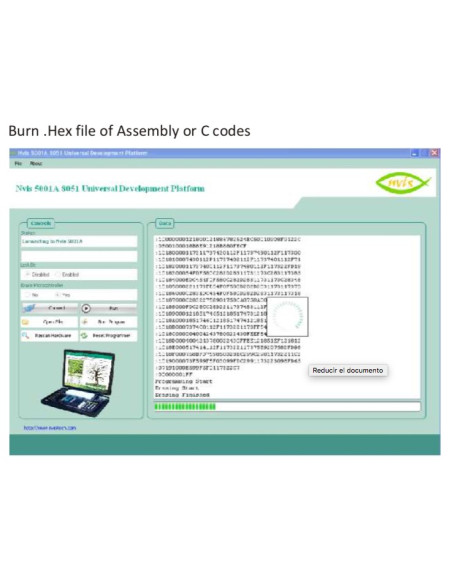 Nvis 5001A Techbook para a Plataforma de Desenvolvimento Universal 8051