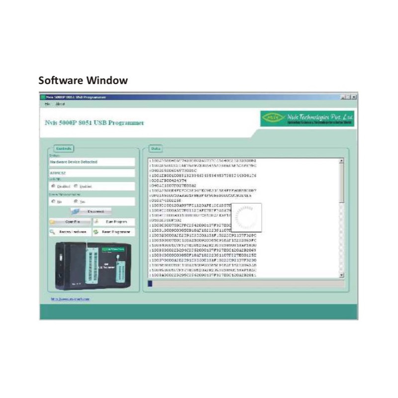 Nvis 5000P Mão Programador USB 8051