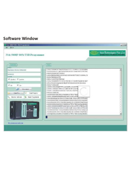 Nvis 5000P Programador USB de Mano 8051