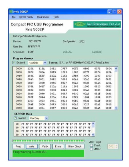 Nvis 5002P Compact PIC USB Programmer