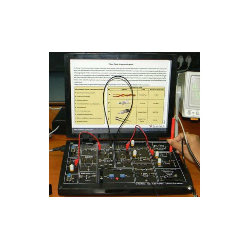 Scientech2502 TechBook para Comunicación de Fibra Óptica