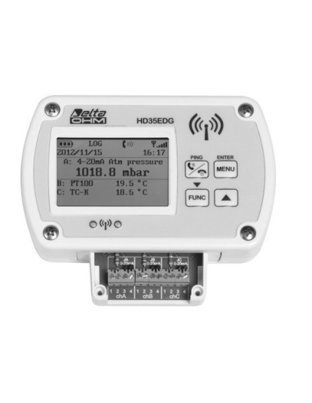 HD 35EDH Registrador de dados sem fio com Três Entradas de Cabeçalho de Terminal