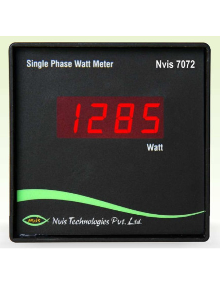 Nvis 7072 Single Phase Watt Meter