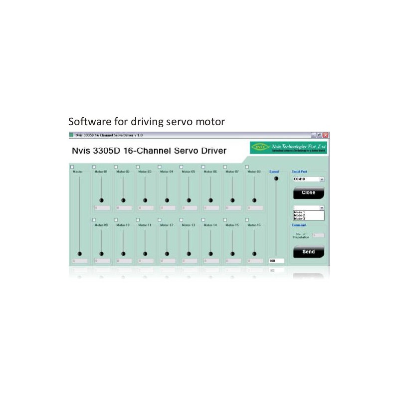 Nvis 3305D Controlador Servo de 16 Canales