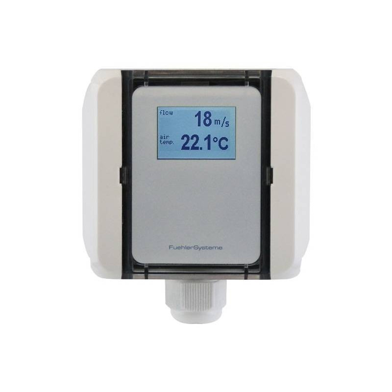 FS5021 Transmissor de Fluxo de ar para Duto, volume de fluxo e temperatura, saída ativa (0-10V ou 4-20mA)