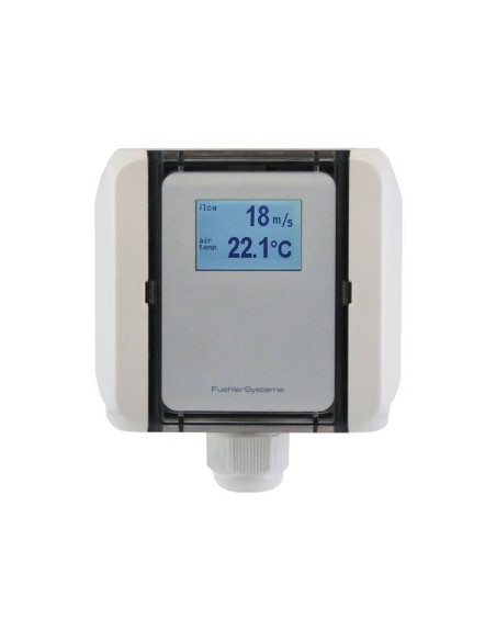 FS5021 Transmissor de Fluxo de ar para Duto, volume de fluxo e temperatura, saída ativa (0-10V ou 4-20mA)