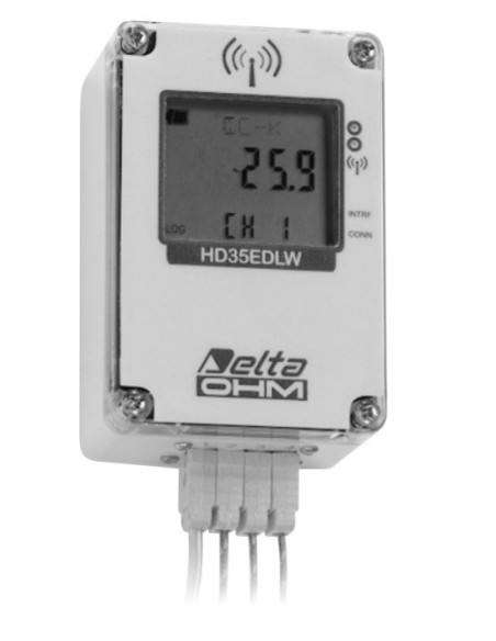 HD 35EDW K/4 TC Registrador de Dados sem fio de Temperatura