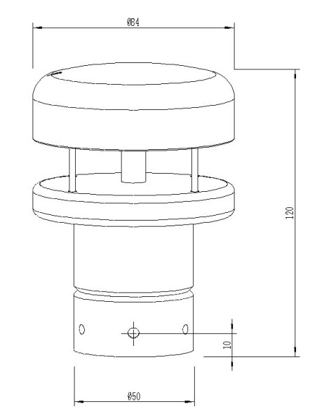 AO-WDC2E Anemômetro Ultrassônico de Baixa Potência
