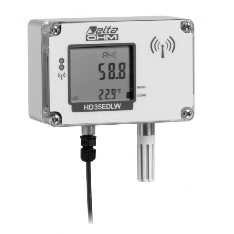 HD 35EDW 1NI2 TCV Registrador de Dados Inalâmbricos de Temperatura, Umidade e Iluminação
