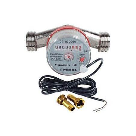 T-MINOL-130-NL Contador de Caudal Agua fría/Caliente para HOBO