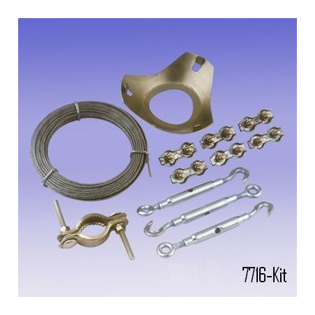 AO-7716-Kit Guy Wire Kit for Weather Stations 6 Masts