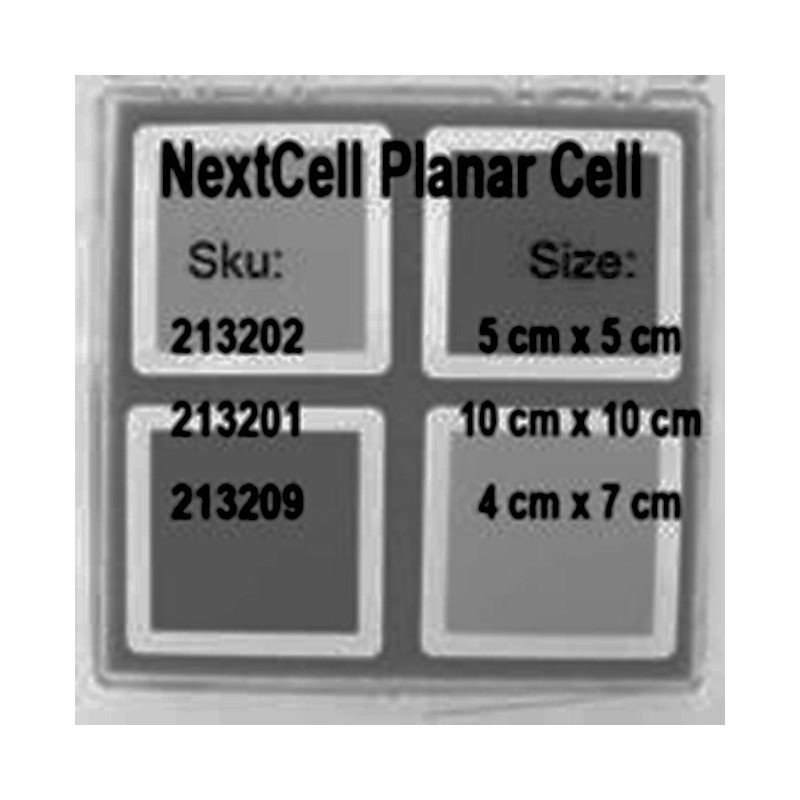 Flat Cell Compatible with NextCell Electrolite (10x10 cm)