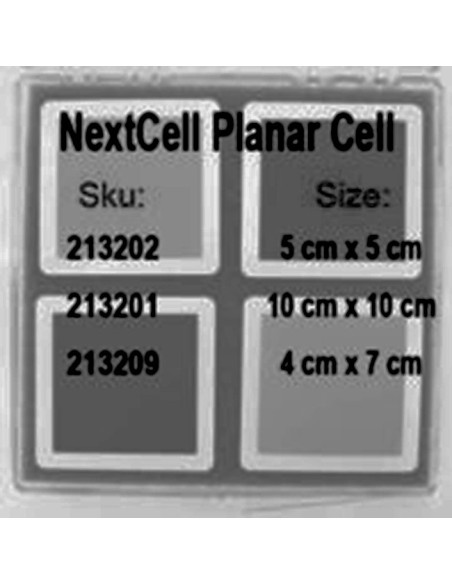 Celda Plana Compatible con NextCell Electrólito (10x10 cm)