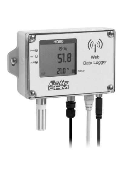 HD 50 14bNI… TCV Registrador de Datos de Temperatura, Humedad, Presión Atmosférica e Iluminancia
