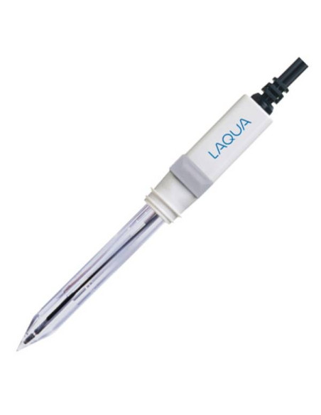 6252-10D Electrodo LAQUA pH 3-1 Con Punta de Aguja Sensor de Temp y Cuerpo Vidrio (para Muestras de Alimentos)