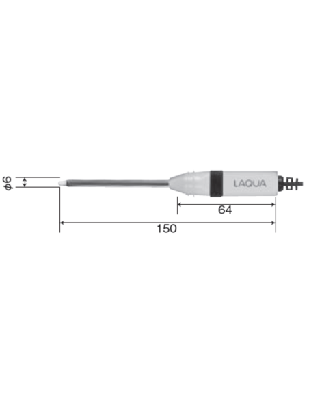 4163-10T LAQUA pH Electrode (Temperature Compensation Electrode)