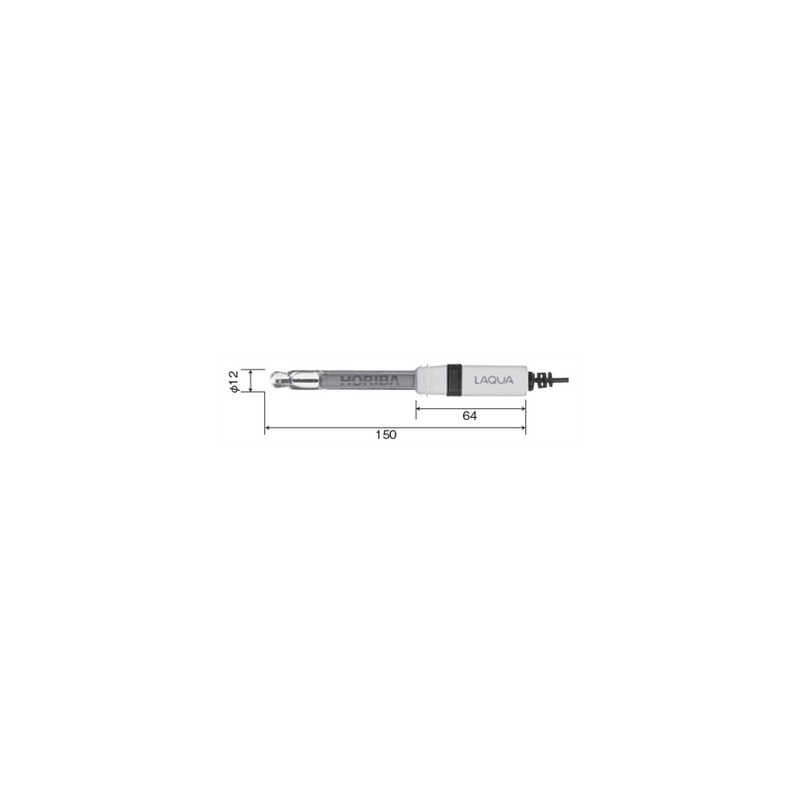1076A-10C Electrodo de pH Cuerpo de Vidrio (Medición de Agua de Baja Conductividad y Disolventes No Acuosos.) LAQUA