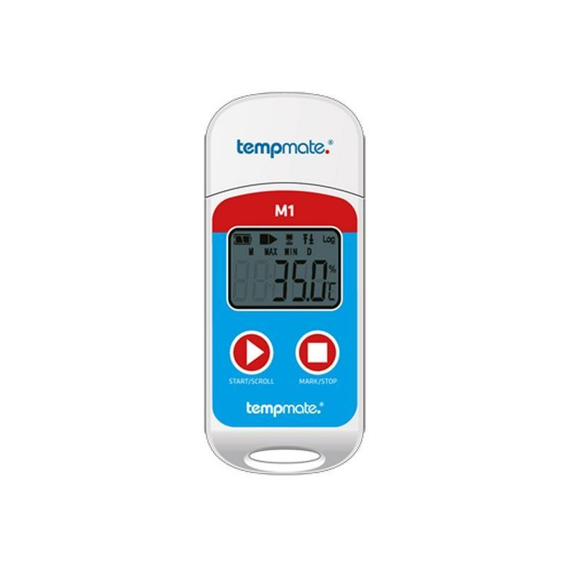 Tempmate-M1 Registrador Temperatura con Display e Análise PDF