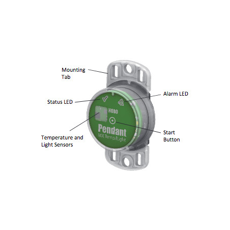 MX2202 HOBO Pendant® MX Temperature/Light Data Logger