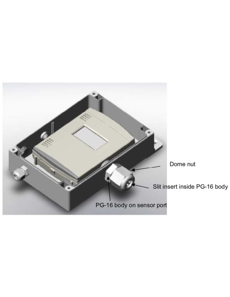 CASE-4X Caja Intemperie para HOBO U14-002 con Entrada Externa