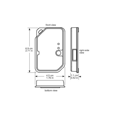 CX503 Gravador de Dados de Temperatura de Uso Múltiplo InTemp Bluetooth de Baixa Energia 365 Dias
