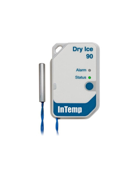 CX602 Registrador de Hielo Seco InTemp (-200° a 50°C). Registrador de Datos de Un Solo Uso