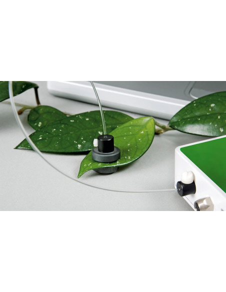 O JUNIOR-PAM inclui Clipe de folha magnético 60° (fibra 1,5 mm de diâmetro, 50 cm de comprimento)