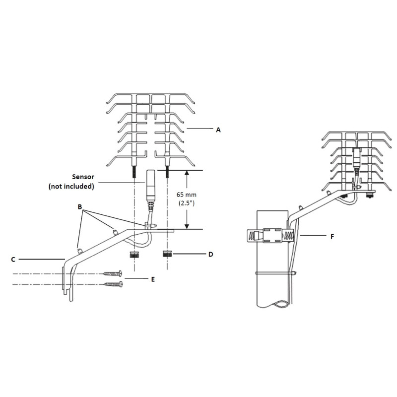 RS3-B Solar Radiation Shield (assembled)