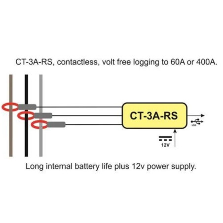 CT-3A-RS Electrocorder Three Phase Current Logger for Industry and Light Commercial