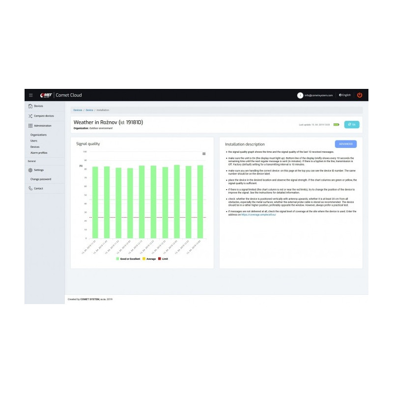 IoT-Datalogger - Registrador inalámbrico con módem GSM incorporado y tarjeta SIM