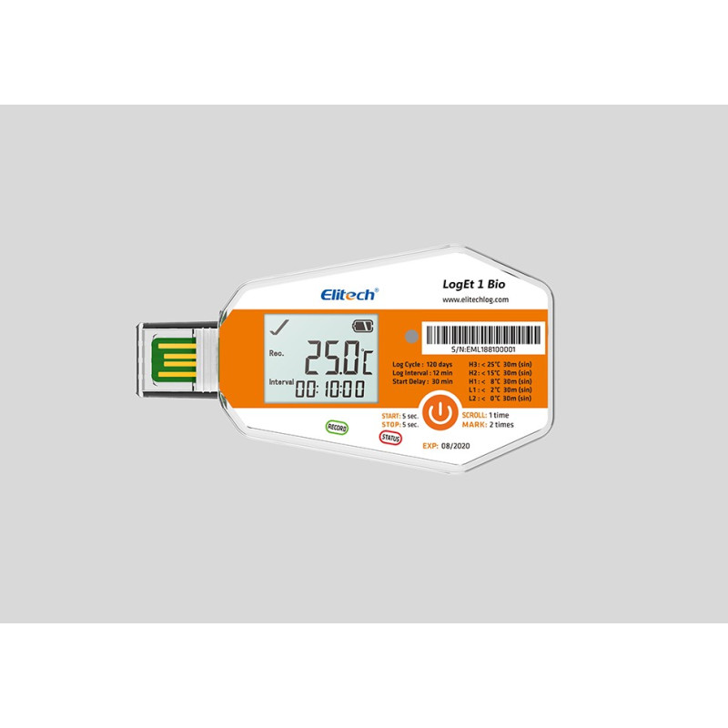 LogEt 1 BIO de uso único - Data Logger de temperatura PDF