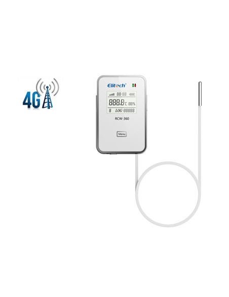 RCW-360-4G Data Logger de temperatura e umidade - Monitor remoto sem fio com armazenamento de dados na nuvem
