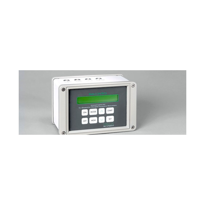 Universal control unit for ultrasensitive chlorophyll fluorescence measurements in a variety of specialized optical geometries