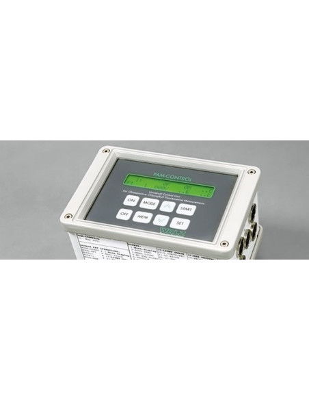 Universal control unit for ultrasensitive chlorophyll fluorescence measurements in a variety of specialized optical geometries