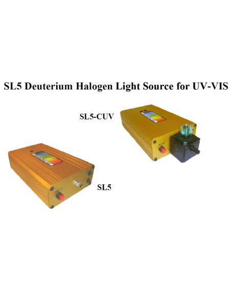 SL5-DH UV-VIS Tungsten Halogen + Deuterium Lamps UV & Visible range from 190-2500nm