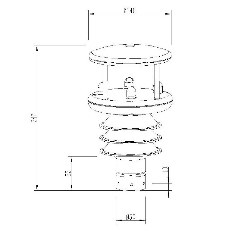 AO-900-10 Estação meteorológica ultra-sônica automática