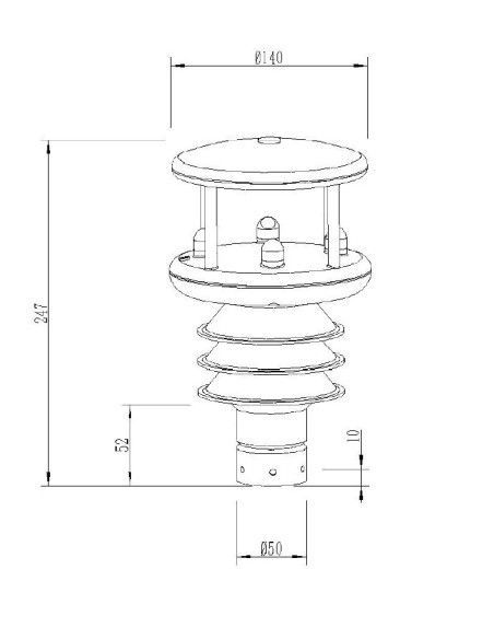 AO-900-10 Estación Meteorológica Ultrasónica Automática
