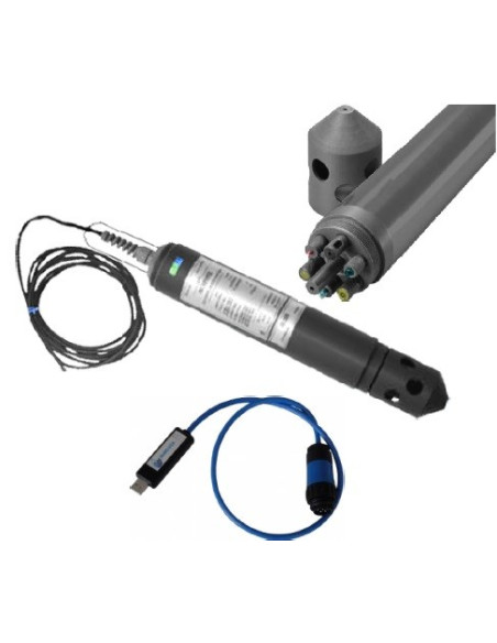 WMP6 Sensor Multiparámetro (Ph-Nivel-Temperatura-Conductividad-ORP-Oxígeno+1 canal)