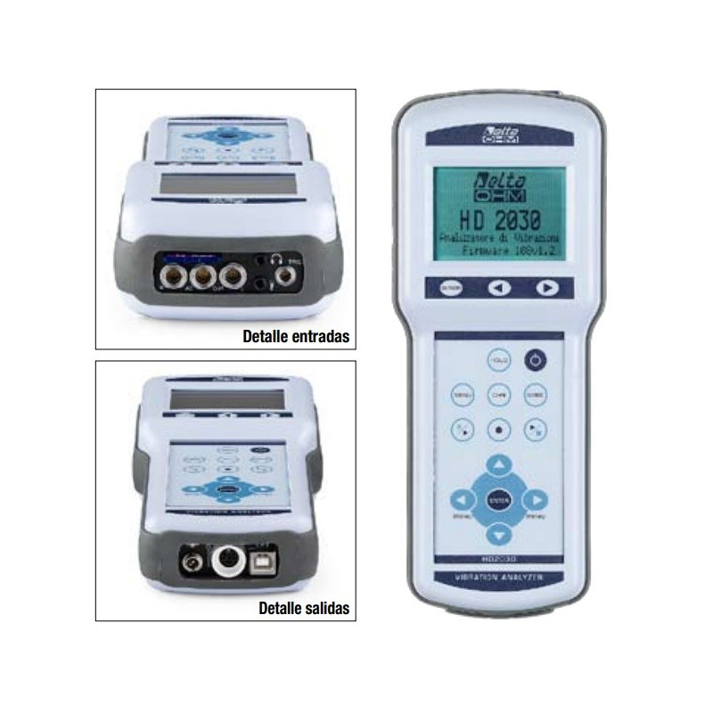 HD2030 Analizador de Vibraciones de Cuatro Canales
