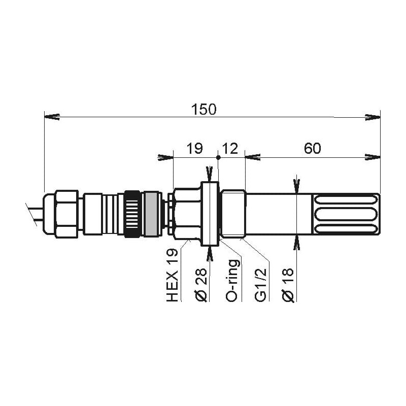 H3021P Transmisor de Temperatura y Humedad para Aire Comprimido