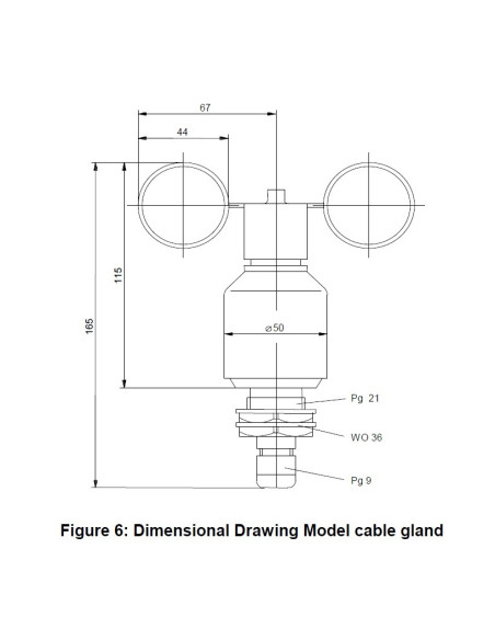 WG2/O Wind speed transmitter - compact