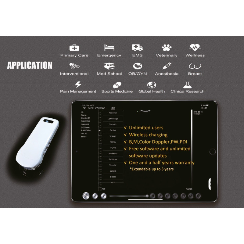 AO-C10T-3-in-1 Ultrasound Wireless Scanner - 5G