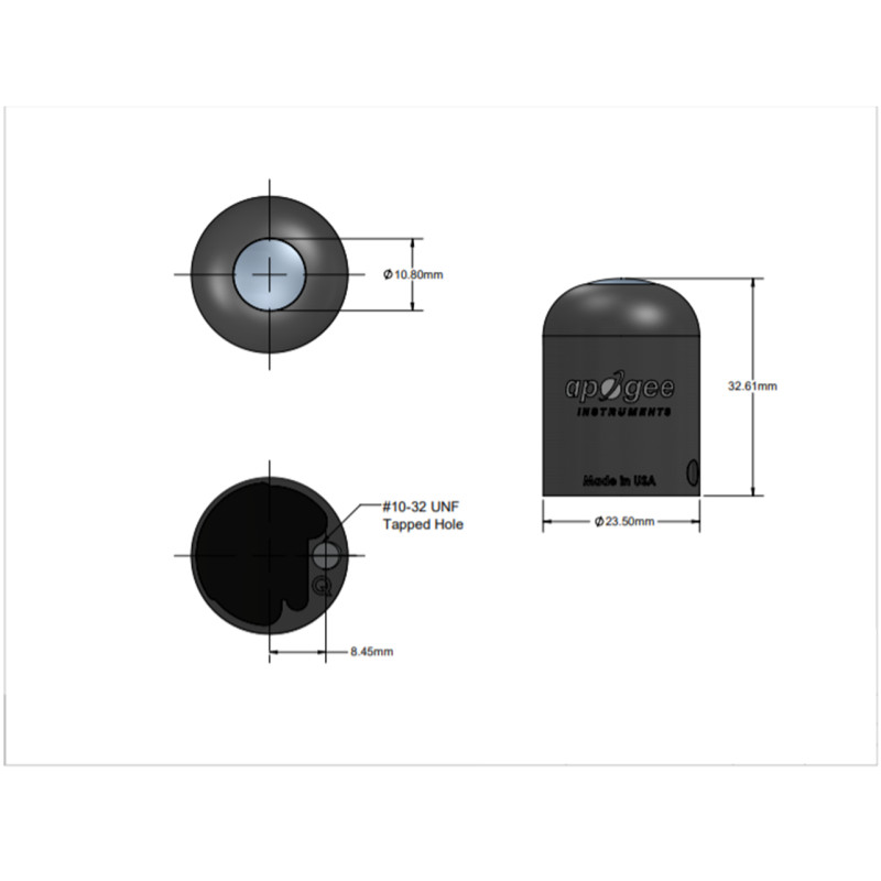 Apogee SQ-100X-SS: Sensor de luz PAR cuántico original