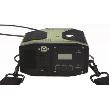 El PSR-1100f tiene una pantalla LCD y un teclado integrados y puede almacenar hasta 2500 escaneos.